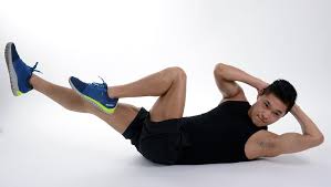 man doing abdominal exercises